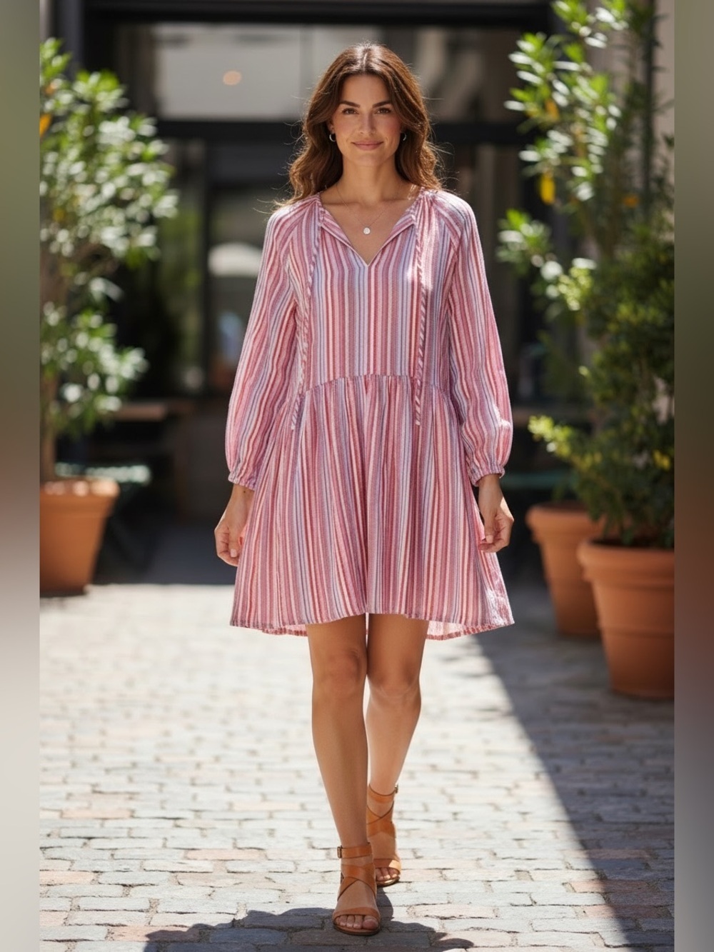 Garance Paris Cotton Madrid Robe Colorful Summer Tent Flowy Dress Size Small NEW
